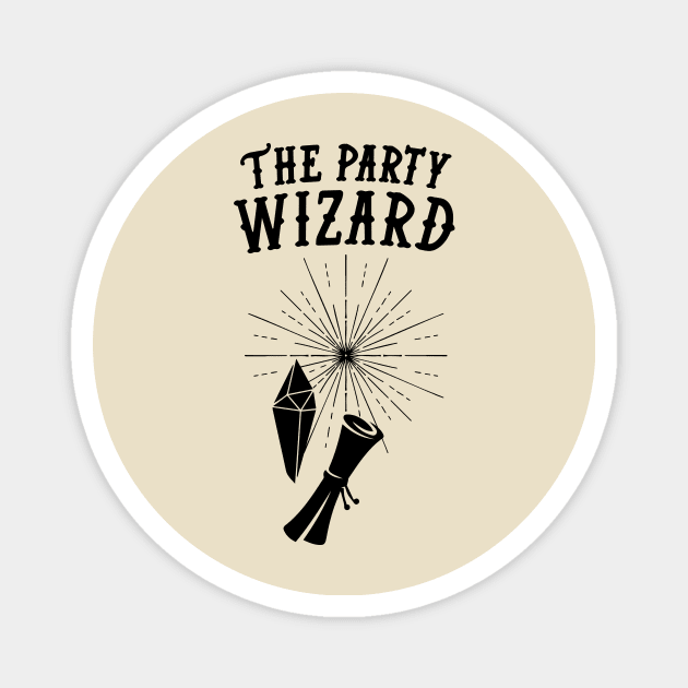 Wizard Dungeons and Dragons Team Party Magnet by HeyListen